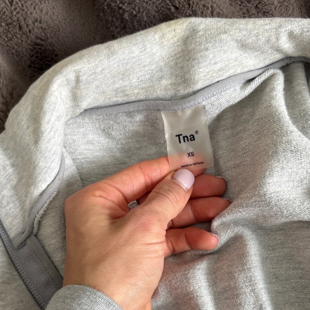 TNA CROPPED Gray Zip-Up Jacket - Picture 4 of 4